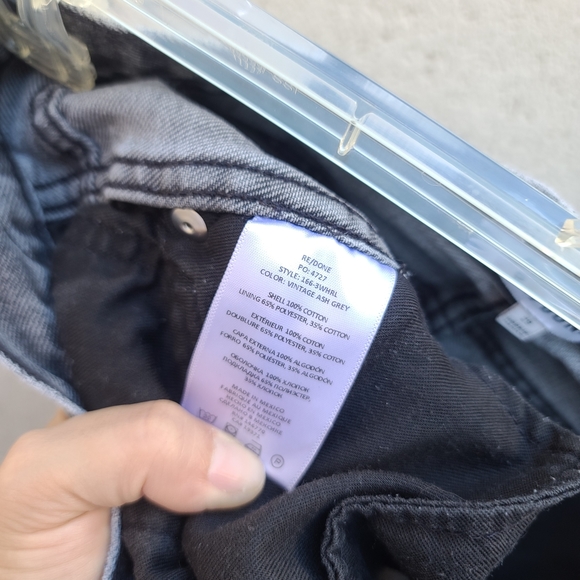 RE/DONE / Original 90s High Rise Loose Jeans in Vintage Ash Grey Size 29 - Picture 11 of 11